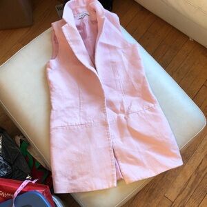 Elizabeth and James pink longer vest/duster